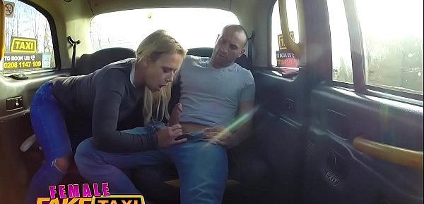  Female Fake Taxi Ozzie tourist cums in busty blondes mouth after taxi fuck